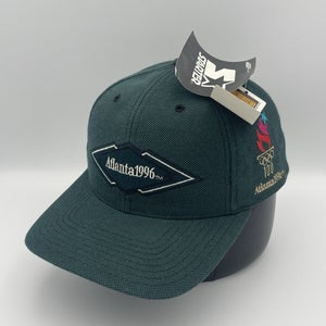 Vintage 1996 Atlanta Olympics Starter Strapback Hat Cap Green Canvas Rare NWT