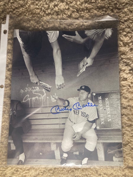 Autographed Mickey Mantle picture