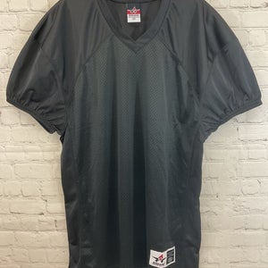 Alleson Athletic Youth 100% Polyester Mesh Football Jersey Black XXL 2XL