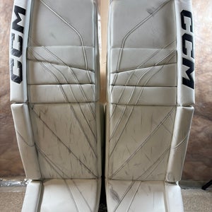 34"  2023 CCM Eflex 6 Goalie Leg Pads Pro Stock (Used)