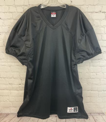 Alleson Athletic Youth 100% Polyester Mesh Football Jersey Black XXL 4XL