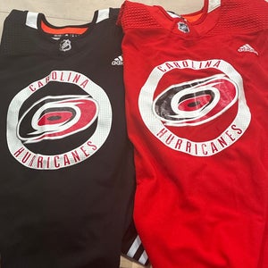 Hurricanes Adidas Practice Jersey Size 56 In Black & Red
