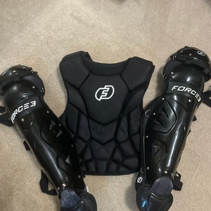 Force 3 chest protector and shin guards