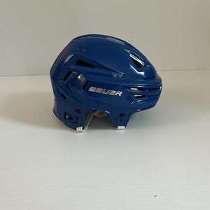 Used Blue Medium Bauer Re-Akt 150 Helmet
