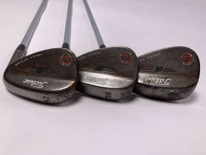 Titleist Vokey Spin Milled CC Oil Can Wedge Set 52* 8 56* 11 60* 7 Wedge Mens RH