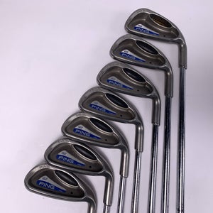 Ping G2 Iron Set 5-PW+GW Black Dot Cushin Stiff Steel Mens RH Midsize Grips