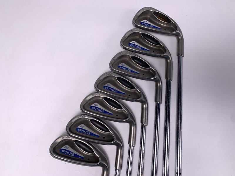 Ping G2 Iron Set 5-PW+GW Black Dot Cushin Stiff Steel Mens RH Midsize Grips