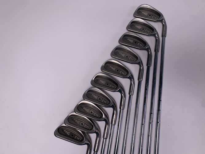 Ping Eye 2 Iron Set 2-PW+SW Black Dot Karsten ZZ-Lite Stiff Steel Mens RH