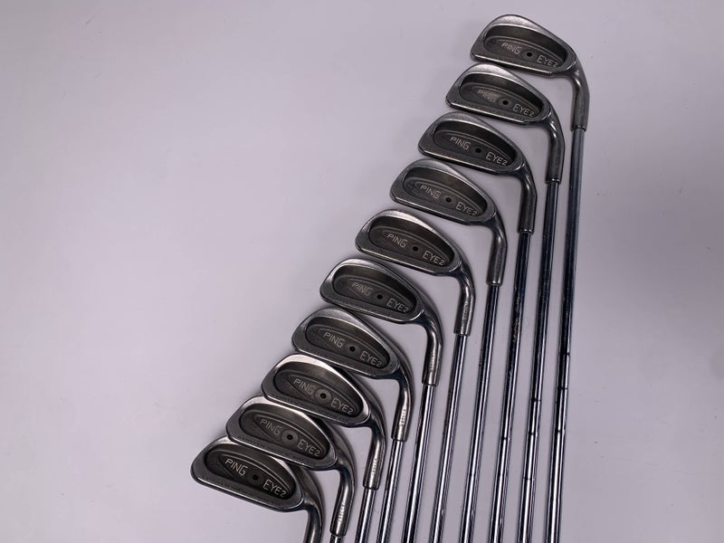 Ping Eye 2 Iron Set 2-PW+SW Black Dot Karsten ZZ-Lite Stiff Steel Mens RH