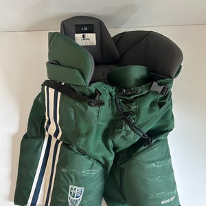 Used Green Senior Large Bauer Nexus Custom Pro Hockey Pants Pro Stock