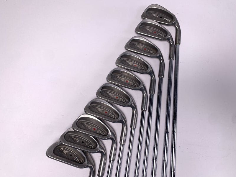 Ping Eye 2 Iron Set 2-PW+SW Red Dot Karsten ZZ-Lite Stiff Steel Mens RH