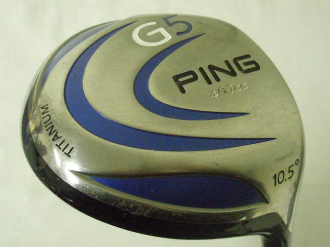 Ping G5 Driver 10.5* (Grafalloy Prolaunch Blue, STIFF) G-5 460cc Golf Club
