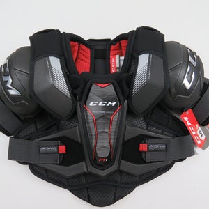 CCM JetSpeed FT1 NHL Pro Stock Hockey Shoulder Pads Black Small