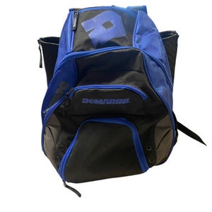 Used Demarini BLACK AND BLUE BACK PACK BB/SB Player Carry Bag Navy Blue 11706-S000360576