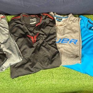 Men’s Used Bauer Hockey 6 Shirt Bundle