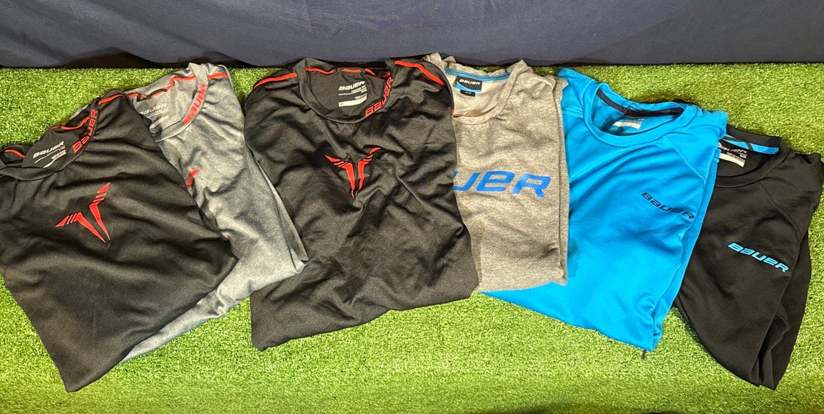 Men’s Used Bauer Hockey 6 Shirt Bundle