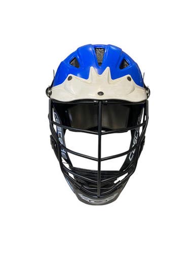Used Cascade CPV BLUE AND WHITE Lacrosse Helmet Royal Blue M/L 11706-S000360700