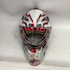 Used OTNY X1 TYPE D1 Senior Goalie Helmet/Mask White LG 11851-S000036495