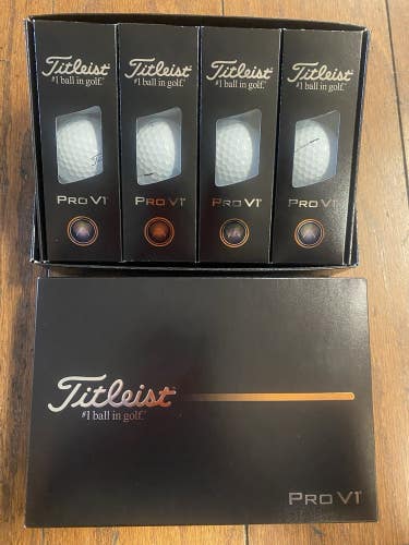 New 2 Dozen 2025 Titleist Pro V1 White