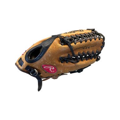 Used Rawlings GOLD GLOVE TRAP-EZE BB/SB Glove RH Throw Brown 12 3/4" 10299-C000299454