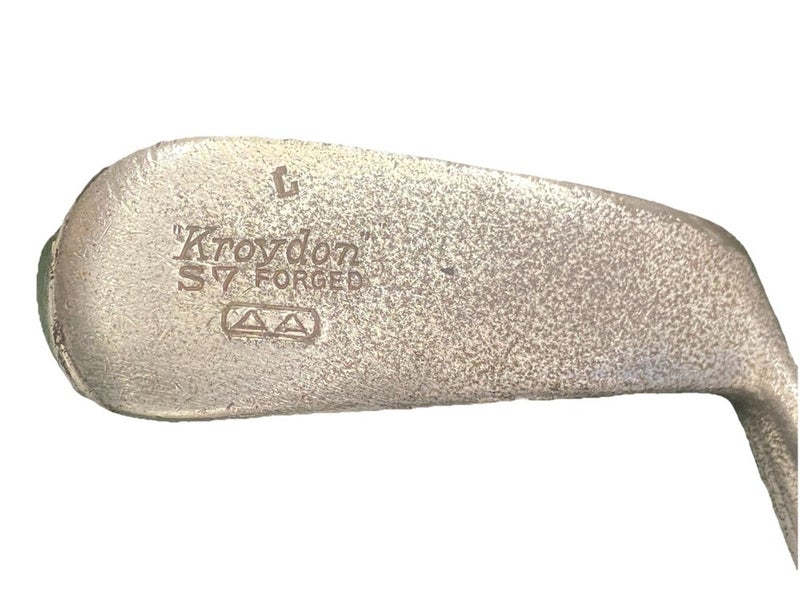 Kroydon Ball Face Forged 7 Degree Putter RH Hickory Shaft 33" Vintage Grip W/Cap