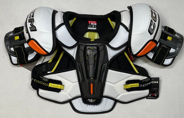 NEW CCM Tacks AS-V Pro Shoulder Pads, Pro Stock, Sr Large