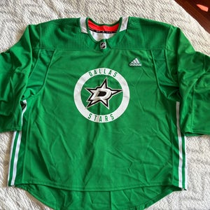 Victory Green Adidas MIC Practice Jersey Sz58G Goalie Cut Dallas Stars