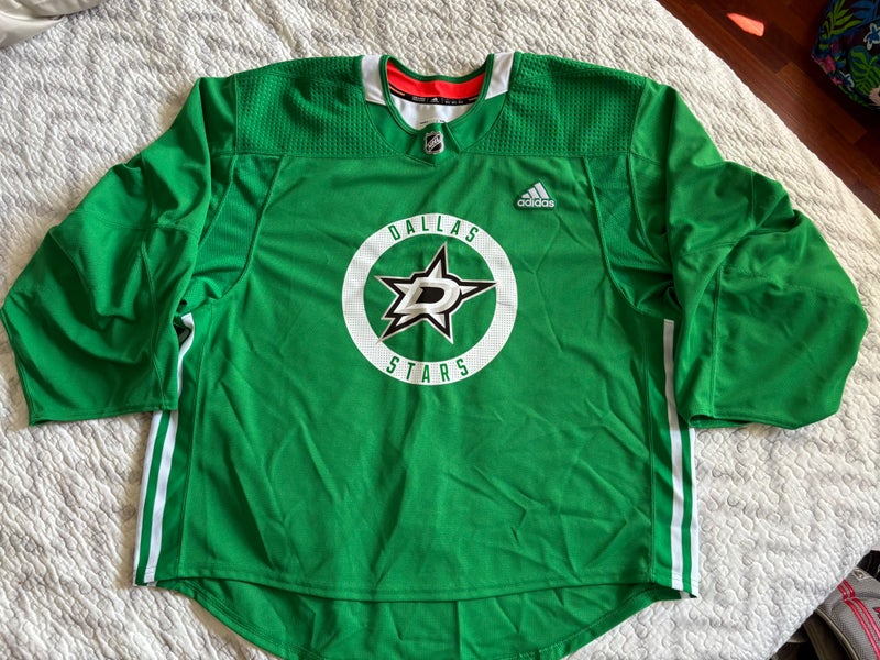 Victory Green Adidas MIC Practice Jersey Sz58G Goalie Cut Dallas Stars