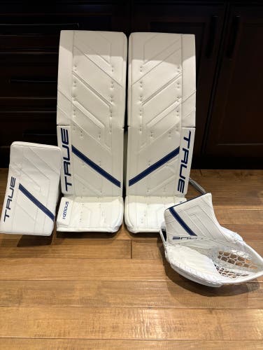 Brand New Pro Stock 36+2 True HZRDUS PX4 Pro Goalie Pads & Gloves Set Murray