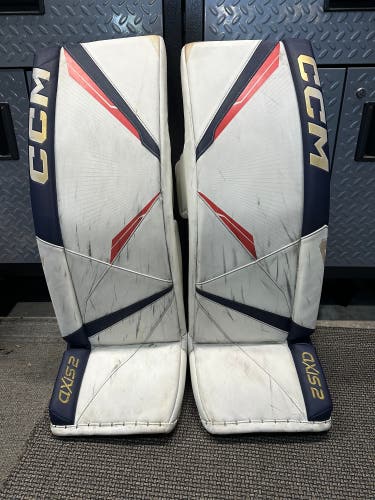 CCM Axis 2 Pro Custom Goalie Leg Pads (Used)