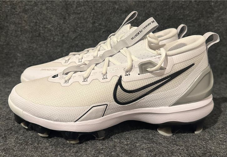 Men’s Nike Force Zoom Trout 9 Elite Low MCS White Baseball Cleats FZ0884-102 Size 10.5