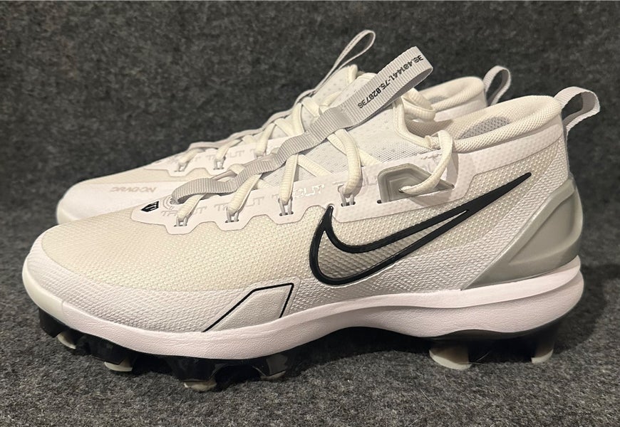 Men’s Nike Force Zoom Trout 9 Elite Low MCS White Baseball Cleats FZ0884-102 Size 10.5