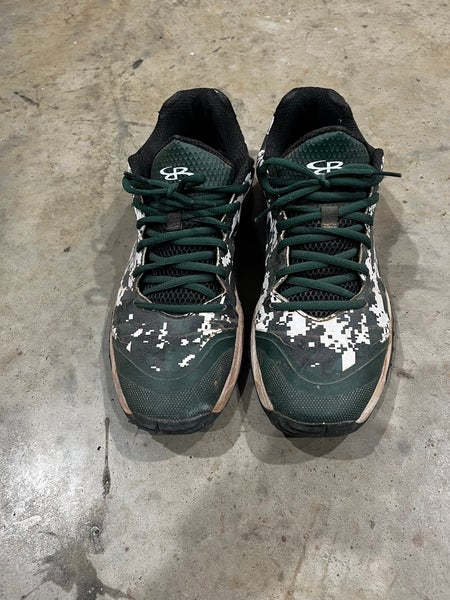 Green Men's Size M 12.0 (W 13.0) Adult Boombah Shoes (Used)