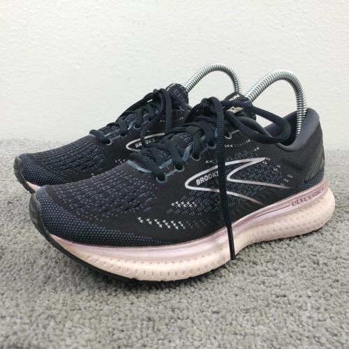 Brooks Glycerin GTS 19 Womens Size 7 Running Shoes Black Pink Trainers Low