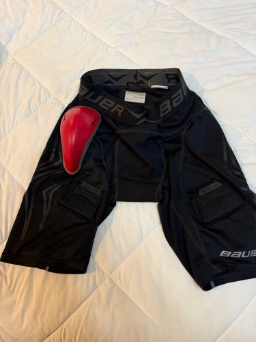 Bauer Compression Fit Hockey Jock Shorts with Cup - Senior XS