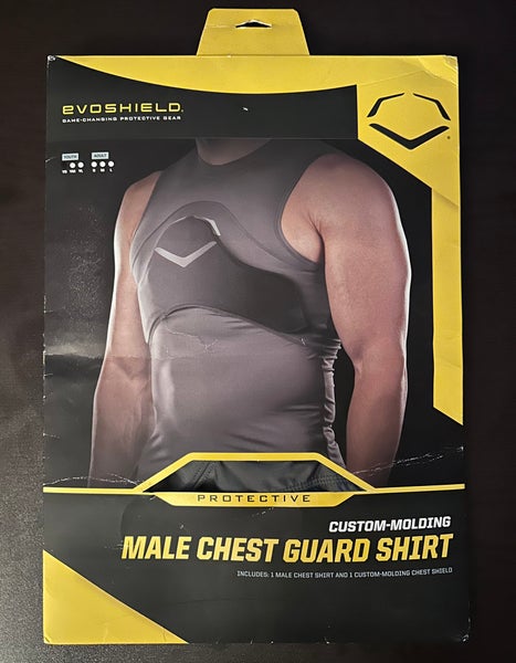 Evoshield Mens/ Boys Chest Guard 2x Sleeveless Shirt   Youth Small YS Baseball/ Softball