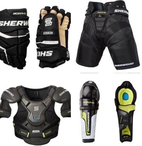 NEW Sherwood Rekker Morph 1 Senior Bundle - Includes Shins, Shoulders, Gloves & Pants