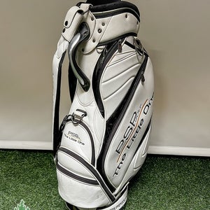 PSP Golf The Little One Staff Golf Bag Red/Black 5-way 9 Pockets W/ Rainhood