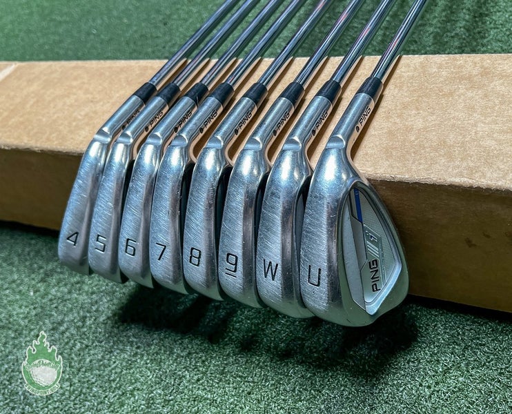 Used RH Ping Black Dot i Series E1 Irons 4-PW/UW CFS Regular Steel Golf Set