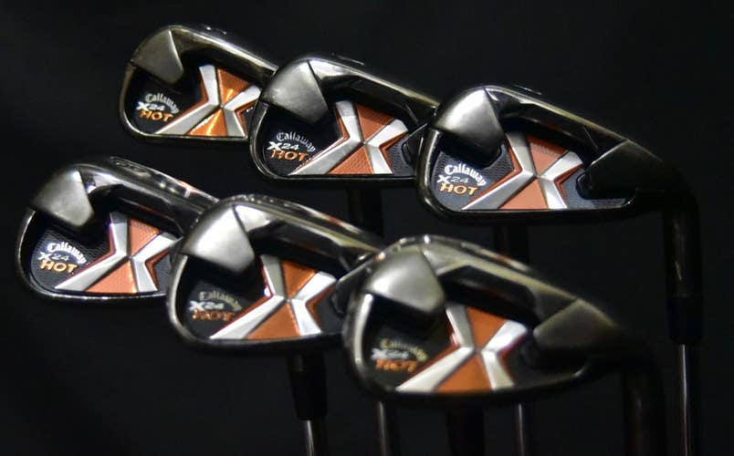 CALLAWAY X24 HOT IRON SET 5-9 PW FLEX:REGULAR LENGTH: (5) 38 IN RH