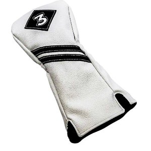 JEF World of Golf Vintage Fairway Wood Headcover (White, 3) NEW