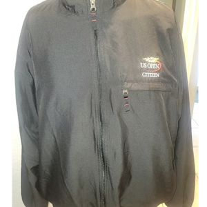 Cutter & Buck Black Windbreaker Jacket US Open Citizen Club Coat - Mens XL