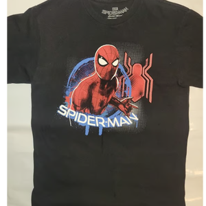 Marvel Spider-Man Homecoming Black Graphic T-Shirt T-Shirt Kids Size XL
