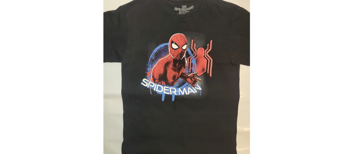 Marvel Spider-Man Homecoming Black Graphic T-Shirt T-Shirt Kids Size XL