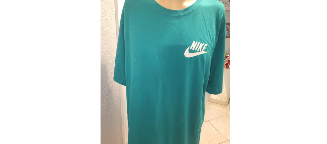 Nike Pro Dri Fit Mens T Shirt Green Short Sleeve Fitted Logo - Size 2XL