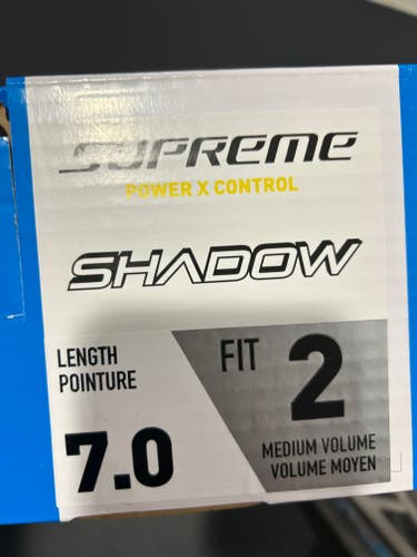 2025 Bauer Supreme Shadow Hockey Skates  size 7 fit 2