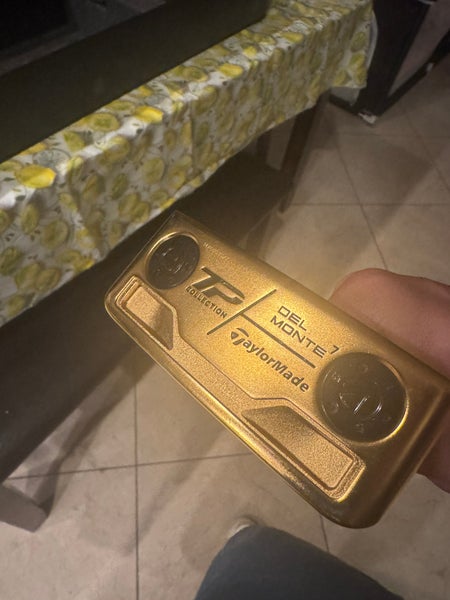 Gold Unisex 2021 TaylorMade Del Monte Right Handed Putter Uniflex (New)