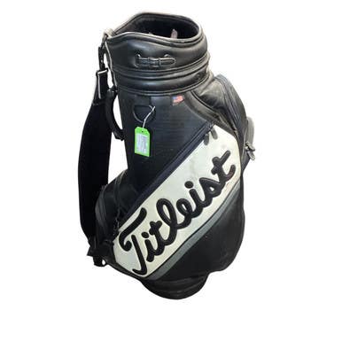 Used Titleist STAFF BAG Mens Cart Bag White And Black 11479-S000401462