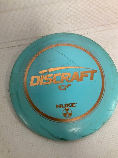 Used Discraft NUKE ESP Disc Golf Driver Carolina Blue 169g 11823-S000033600