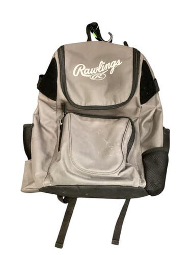 Used Rawlings BASEBALL BAG BB/SB Player Backpack Grey 11884-S000050956